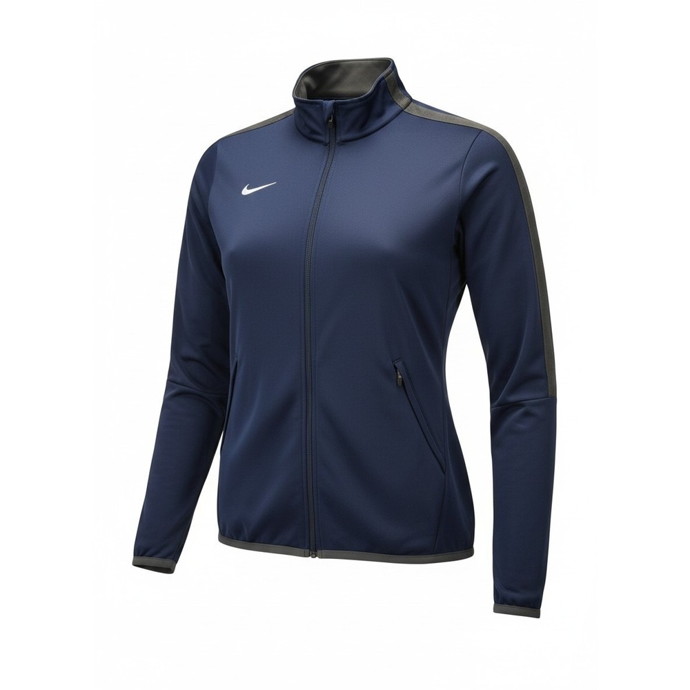 Nike Womens Epic Dri-Fit Full Zip Training Jacket  SZ L,  Dark Blue Mock T-Neck
